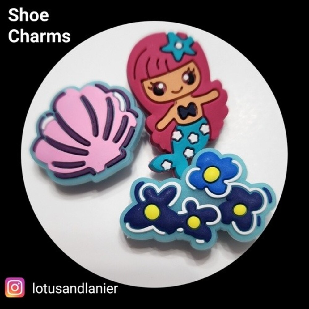 Shoe Charms"Mermaid" Charms Set of 3